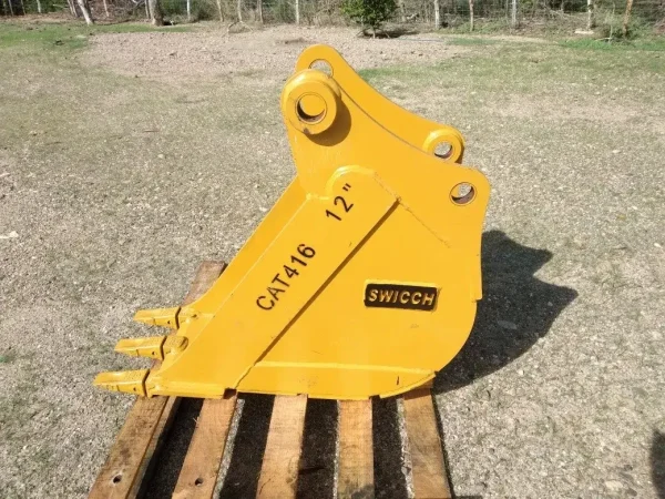 Herramienta SWICHH de excavación de 12 pulgadas con dientes para corte en terreno duro.