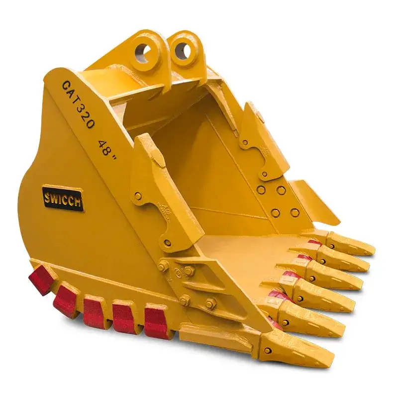 Cucharón excavadora 48 pulgadas SWICCH acero reforzado alta resistencia